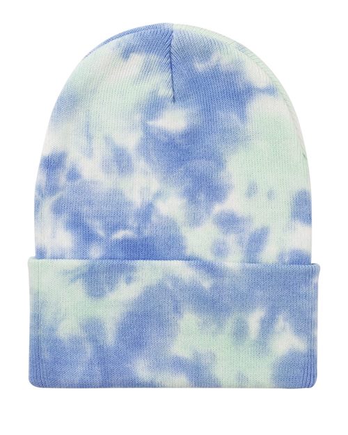 SP412 12" Tie-Dyed Cuffed Beanie