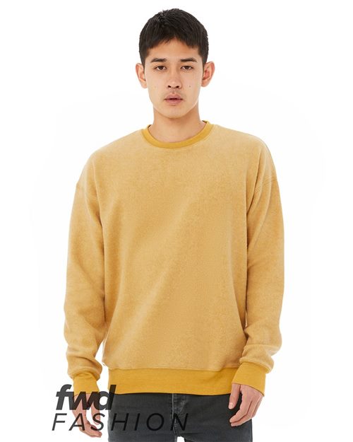 3345 Unisex FWD Fashion Sueded Drop Shoulder Crewneck Sweatshirt