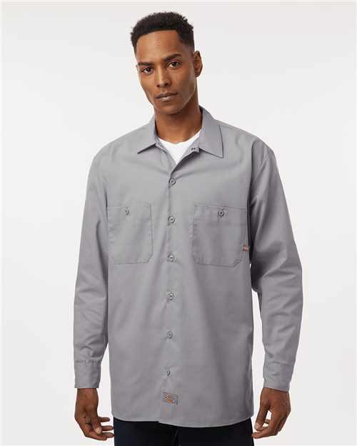 L535T Men's Tall Industrial Long Sleeve Work Shirt