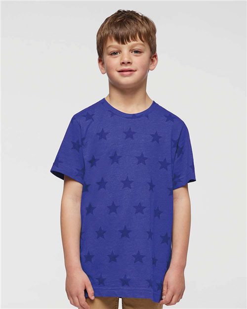 2229 Youth Star Print Tee