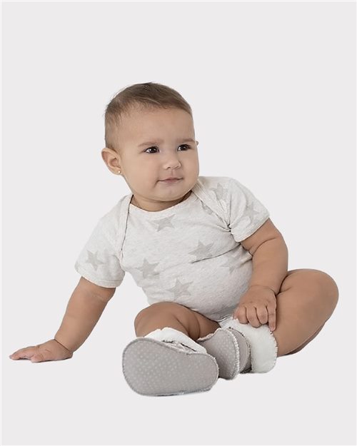 4329 Infant Star Print Bodysuit