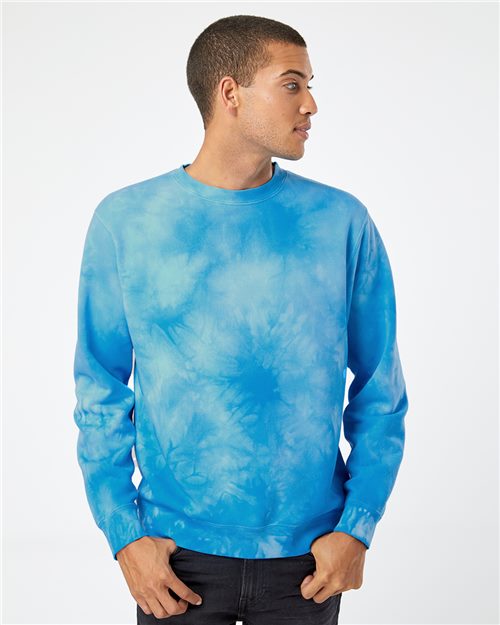 PRM3500TD Unisex Midweight Tie-Dyed Crewneck Sweatshirt