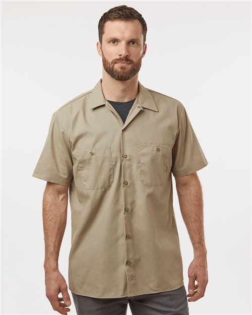 S535T Men's Tall Industrial Short Sleeve Work Shirt