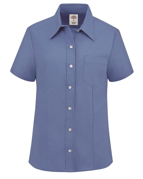 S254 Women's Short Sleeve Stretch Oxford Shirt