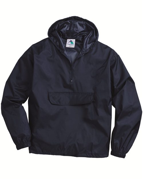 3130 Unisex Packable Half-Zip Hooded Pullover Jacket