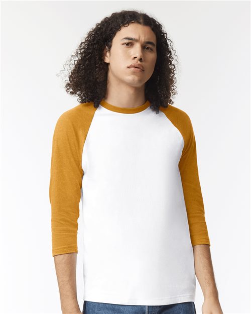 2003CVC Unisex CVC Three-Quarter Sleeve Tee