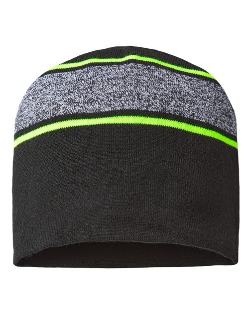 RKV9 USA-Made Variegated Striped Beanie