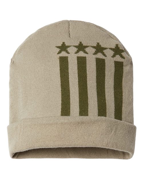 RK12 USA-Made Patriotic Cuffed Beanie
