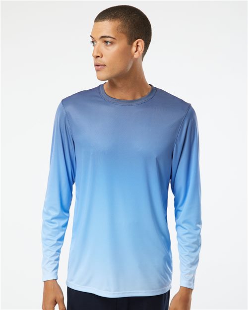 225 Unisex Barbados Performance Pin Dot Long Sleeve T-Shirt