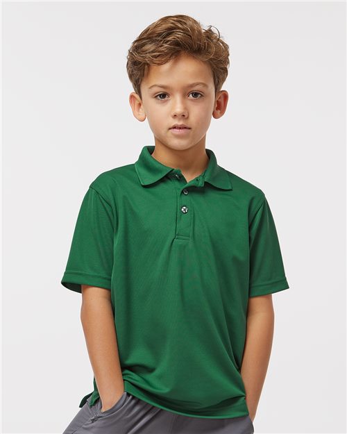 108Y Youth Saratoga Performance Mini Mesh Polo