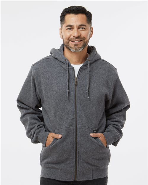 7033T Men's Tall Crossfire Heavyweight Power Fleece Hooded Jacket with Thermal Lining