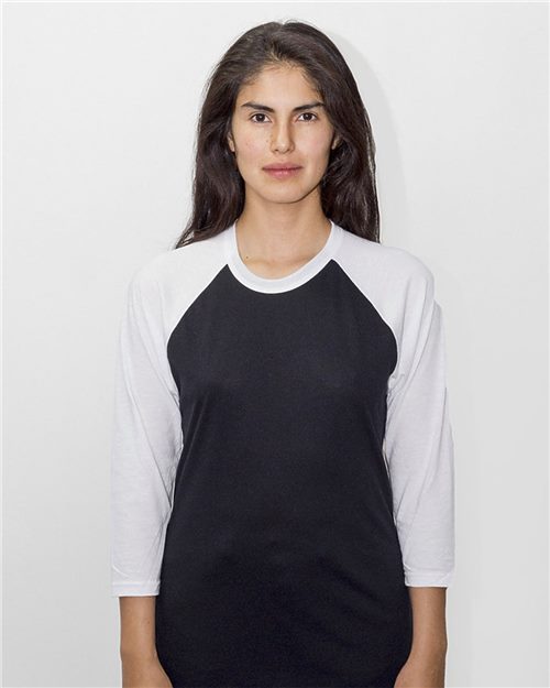 FF53 Unisex USA-Made Three-Quarter Sleeve Raglan Baseball T-Shirt