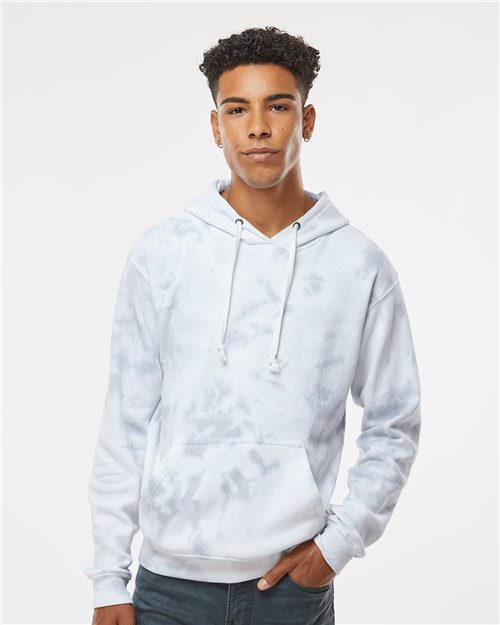 8861 Men's Tie-Dyed Fleece Hooded Sweatshirt
