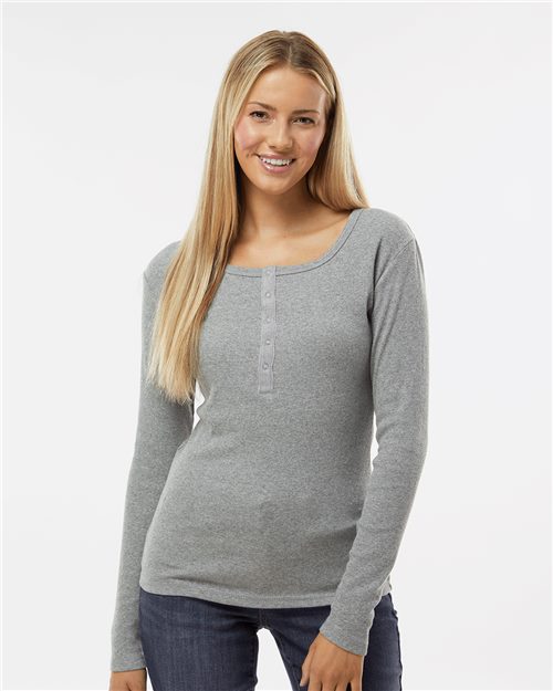 BW2402 Women's Harper Long Sleeve Henley