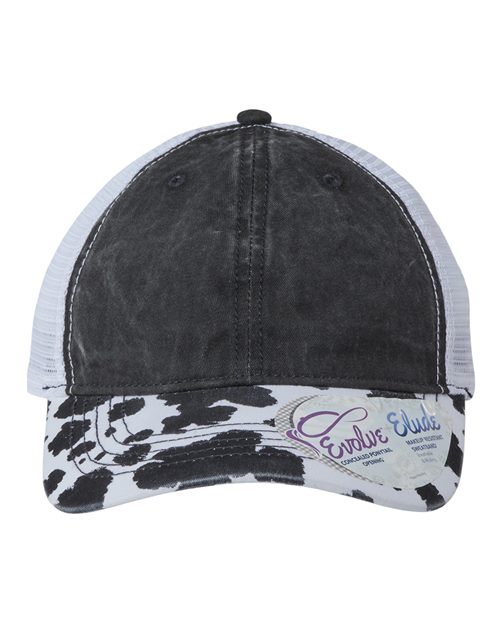 JANET Women's Printed Bill with Mesh Back Cap