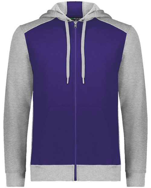 6899 Unisex Eco Revive Three-Season Triblend Fleece Full-Zip Hooded Sweatshirt