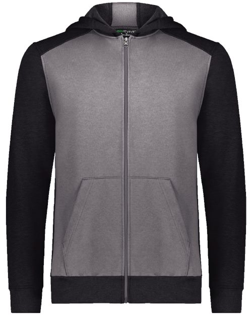 6900 Youth Eco Revive Three-Season Triblend Fleece Full-Zip Hooded Sweatshirt