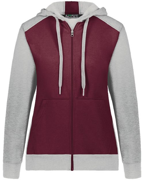 6901 Women's Eco Revive Three-Season Triblend Fleece Full-Zip Hooded Sweatshirt