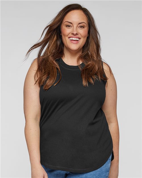 3892 Women's Curvy Relaxed Fine Jersey Tank
