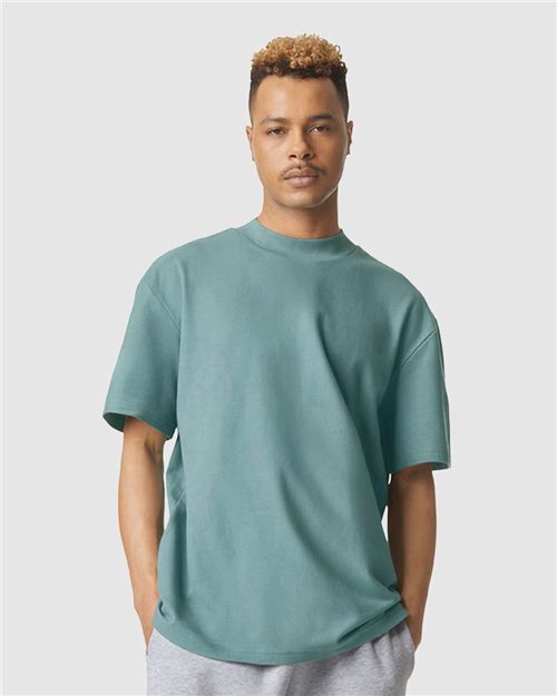 1PQ Unisex Pique Mockneck Tee