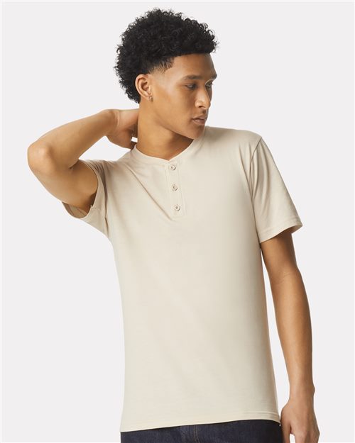 2004CVC Unisex CVC Henley Tee