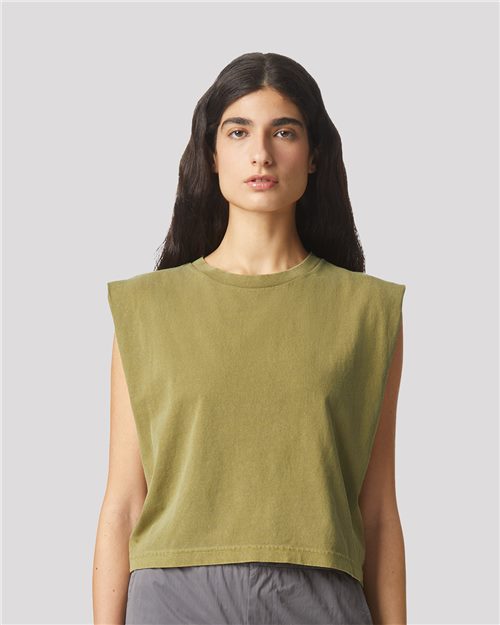 307GD Women's Garment-Dyed Heavyweight Muscle Tee