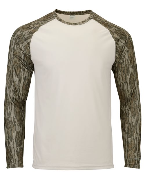 236 Men's Jackson Mossy Oak Colorblocked Long Sleeve T-Shirt