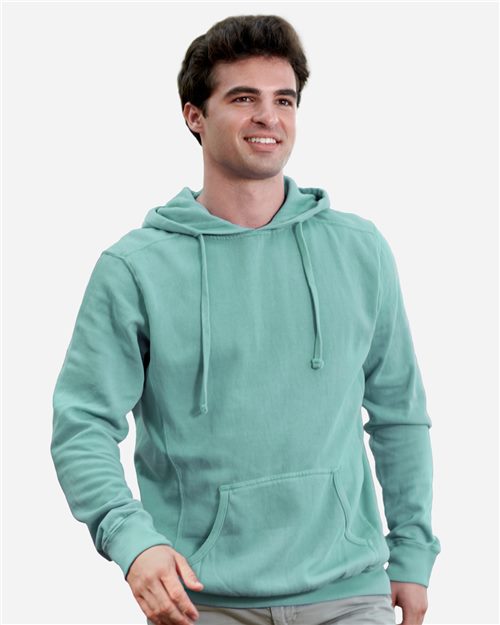 8730 Unisex Pigment-Dyed Fleece Hooded Sweatshirt