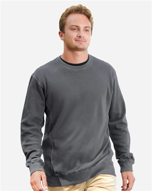 8731 Unisex Pigment-Dyed Fleece Crewneck Sweatshirt