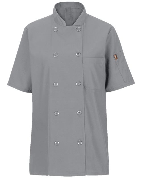 045X Women's Mimix Short Sleeve Chef Coat with OilBlok