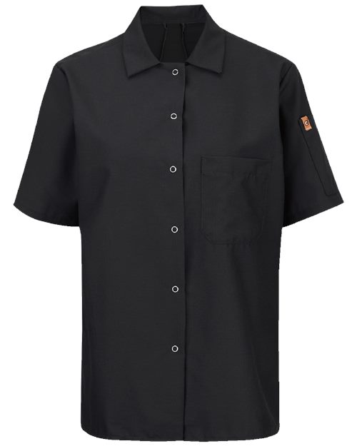 501X Women's Mimix Short Sleeve Cook Shirt with OilBlok