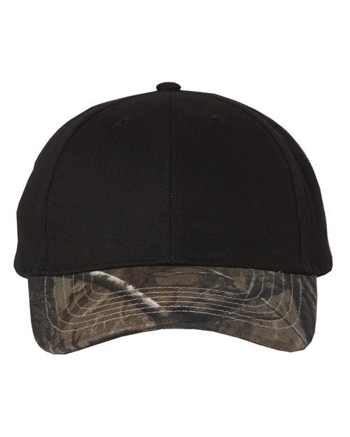 LC25 Solid Crown with Camo Bill Cap