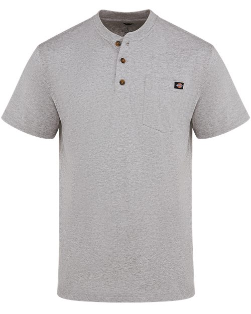 WS51T Men's Tall Heavyweight Traditional Short Sleeve Henley
