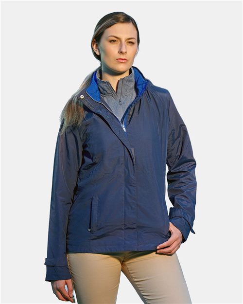 N17183 Women's Voyage Hooded Rain Jacket