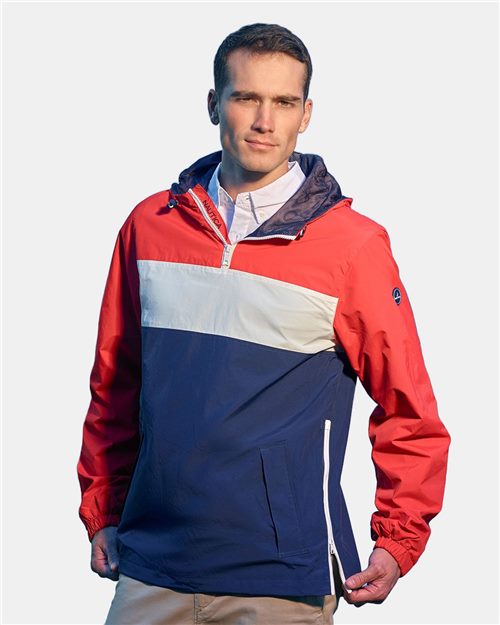 N17174 Unisex Windward Anorak Hooded Quarter-Zip Jacket