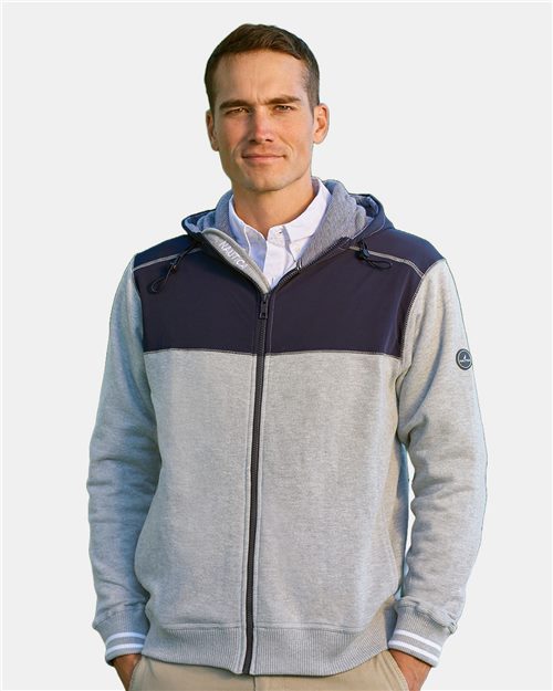 N17582 Men's Navigator Fleece Hooded Full-Zip Jacket