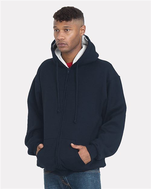 940 Unisex USA-Made Super Heavy Thermal Lined Full-Zip Hooded Sweatshirt