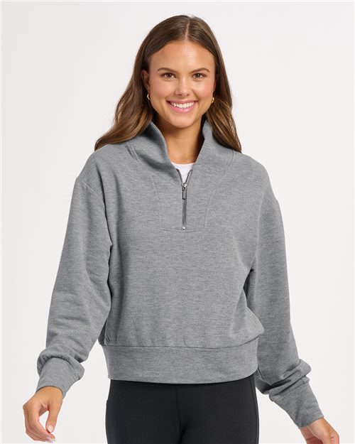 BW5205 Women's Dream Crop Fleece Quarter-Zip