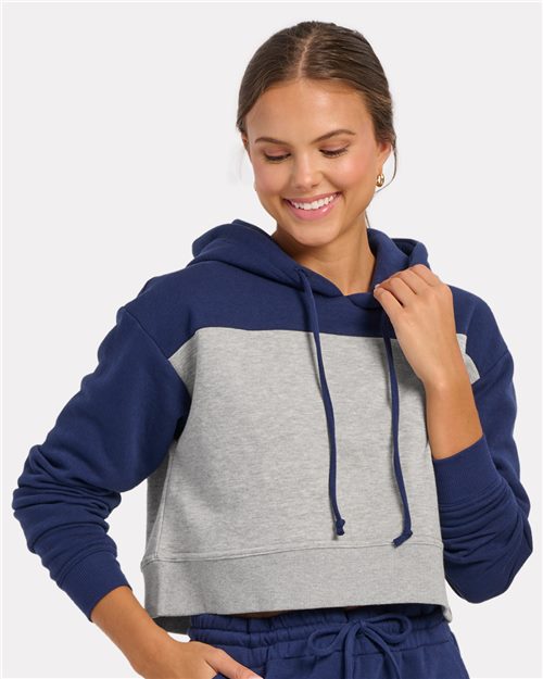 BW5404 Women's Cropped Fleece Hooded Sweatshirt