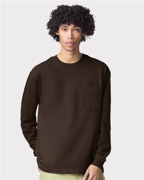 9410 Unisex Super Heavyweight Long Sleeve Pocket Tee