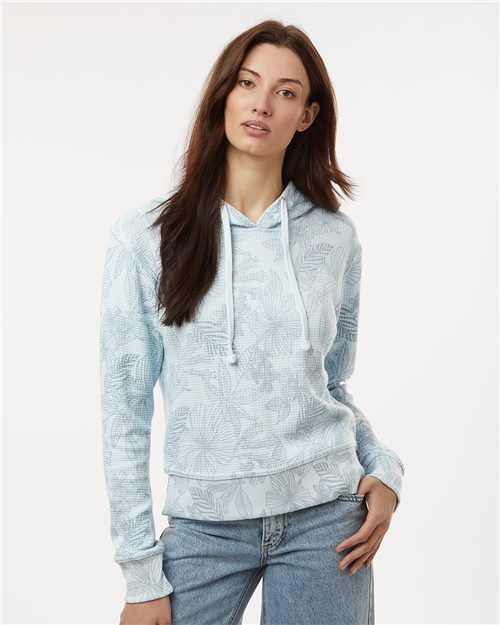 W24105 Women's Maddie Floral Print Hooded Sweatshirt