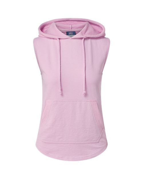 W24131 Women's Kinsley Sleeveless Hooded Sweatshirt