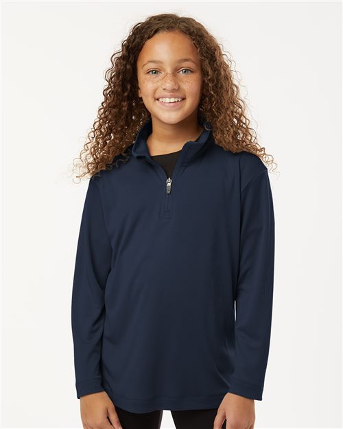 41870Y Youth Pro-Lock Performance Quarter-Zip Pullover