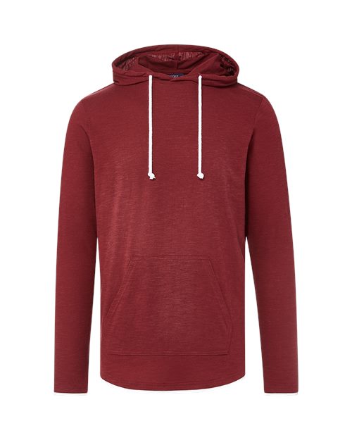 24401 Unisex Miles Slub Hooded Long Sleeve T-Shirt