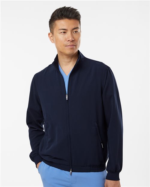 M60001 Men's Wolfe Everyday Full-Zip 6-Pocket Scrub Jacket