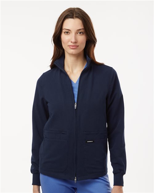 W60001 Women's Ceri Essential Full-Zip 6-Pocket Scrub Jacket