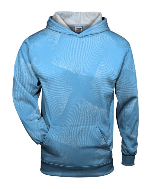 2413 Youth Warp Hooded Long Sleeve T-Shirt