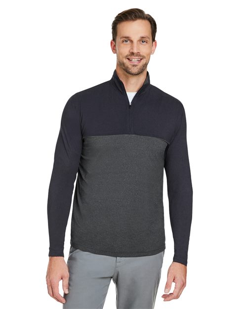 S18024 Men's Spyre Flex Colorblock Quarter-Zip Pullover