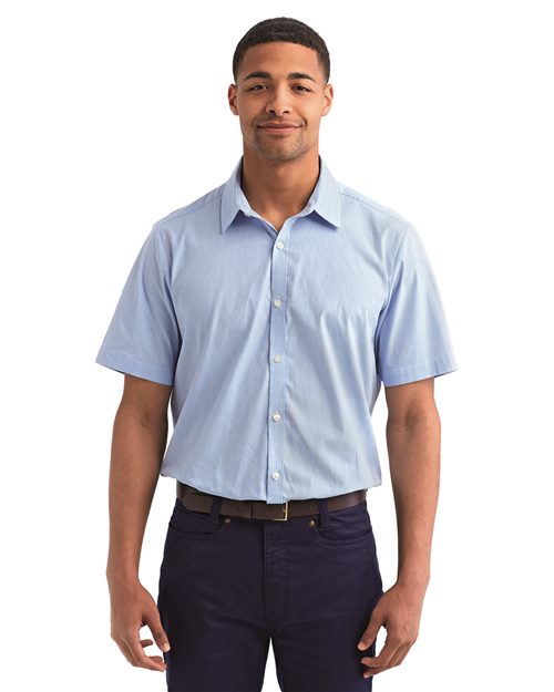 RP221 Men's Microcheck Gingham Cotton Shirt