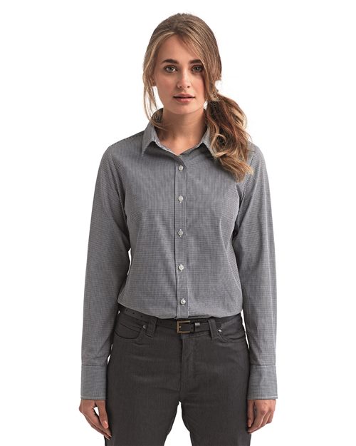RP320 Women's Microcheck Gingham Cotton Shirt